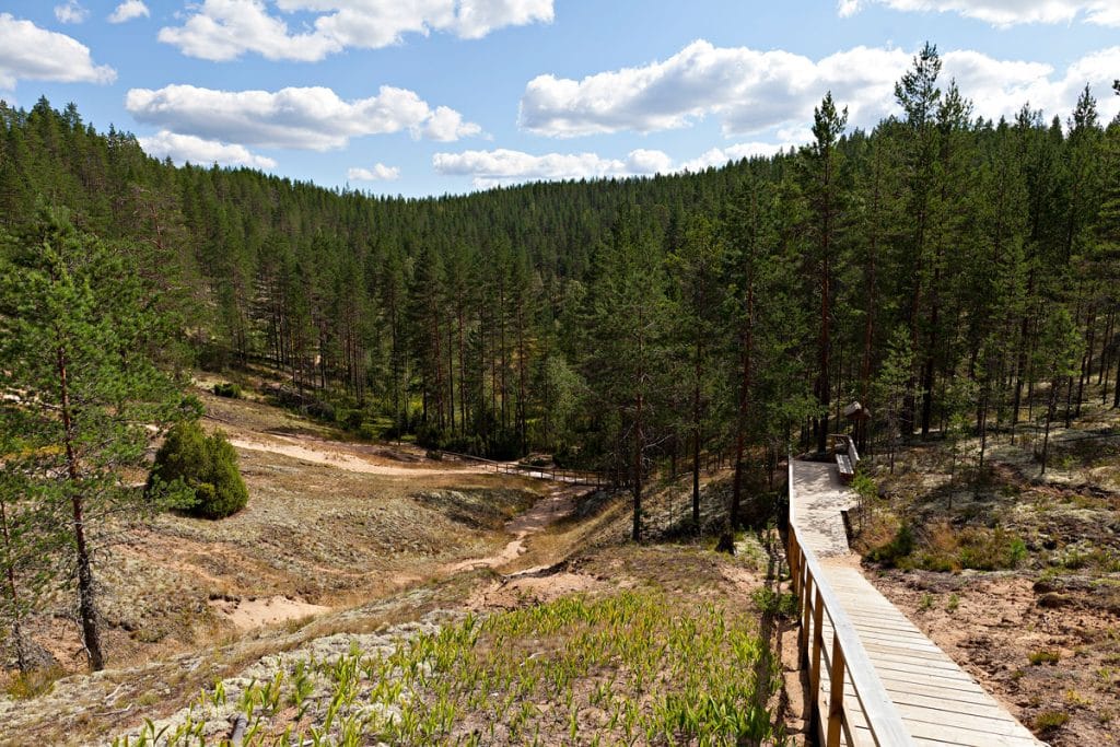 Kesäpäivä Rokua Geoparkissa: Jääkauden jälkiä ja luonnon rauhaa 2 Syvyyden kaivon portaa ja luontomaisema